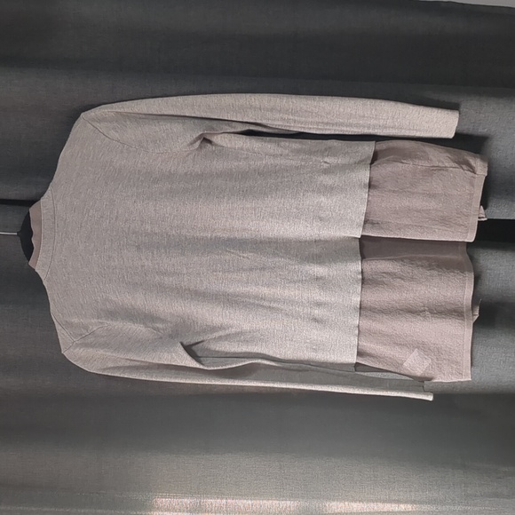 DKNY Taupe Layered Open front Cardigan XS - Picture 4 of 5